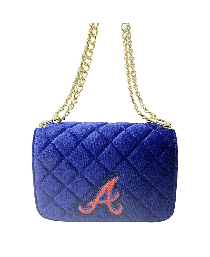 Cuce Atlanta Braves Velvet Crossbody Purse