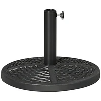 Outsunny 21 lbs. Market Umbrella Base Holder 18" Round Parasol Sd,