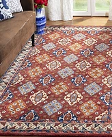 Safavieh Antiquity At509 Red and Blue 4' x 6' Area Rug