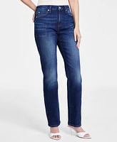 I.n.c. International Concepts Women's High-Rise Straight-Leg Jeans, Created for Macy's