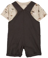 Carter's Baby Boys 2 Piece Palm Tree Tee Shortall Set