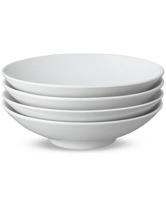 Denby Classic White Porcelain Pasta Bowls, Set of 4