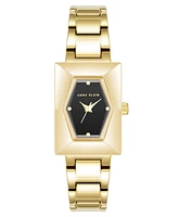 Anne Klein Women's Quartz Gold-Tone Alloy Link Bracelet Watch, 20.5mm