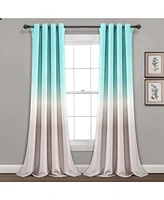 Lush Decor Umbre Fiesta Light Filtering Window Curtain Panels