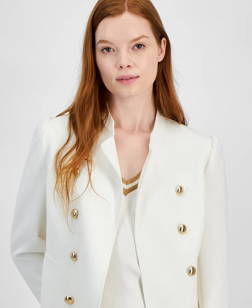 Tommy Hilfiger Women's Stand Collar Open-Front Jacket