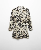 Mango Women's Floral Shirt Dress