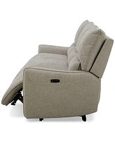 Olper -Pc. Fabric Zero Wall Sectional Power Motion Sofa