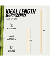 Zulay Kitchen Marshmallow Smores Sticks - 40 Extra Long 30" Roasting Sticks - 5mm Heavy-Duty Skewers