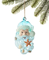 Holiday Lane Seaside Santa Head Ornament, Created for Macy's