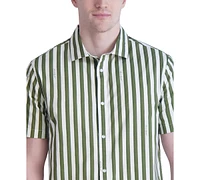 Karl Lagerfeld Paris Men's Woven Stripe Shirt