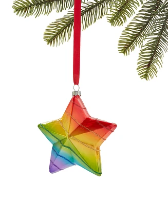 Holiday Lane Love Is Love Rainbow Star Ornament, Created for Macy's