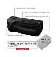 Panasonic Dmw-BGG9 Vertical Battery Grip for the Lumix G9 Camera