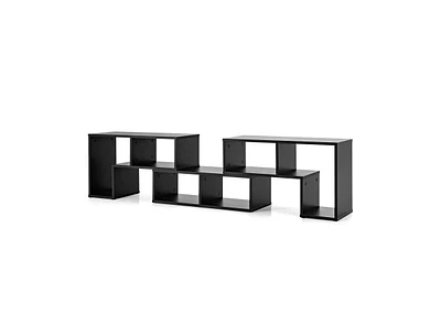 Slickblue 3 Pieces Adjustable Tv Stand for TVs up to 65 Inch with Shelves
