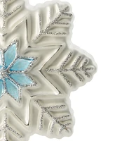 Holiday Lane Northern Lights Glass Snowflake Ornament, Exclusively at Macy's