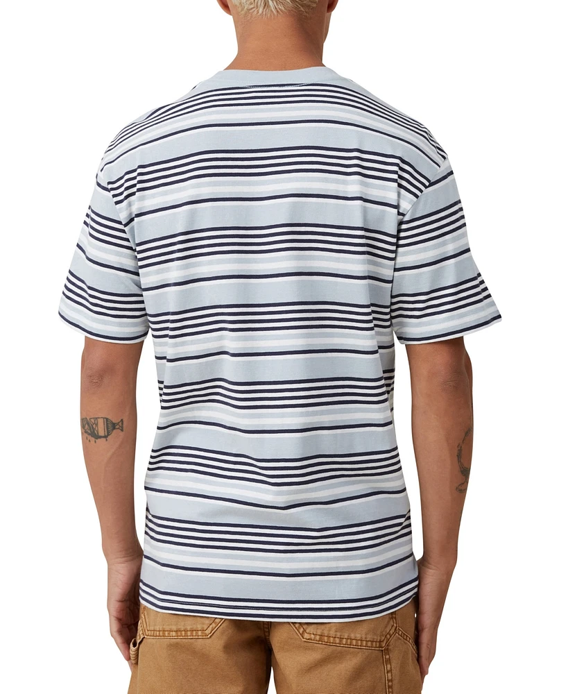 Cotton On Men's Loose Fit Stripe T-shirt