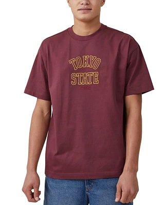 Cotton On Men's Box Fit College T-Shirt