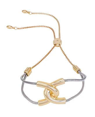 Vince Camuto Two-Tone Hooked Link Slider Bracelet