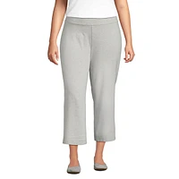 Lands' End Plus Starfish Mid Rise Pull On Crop Pants