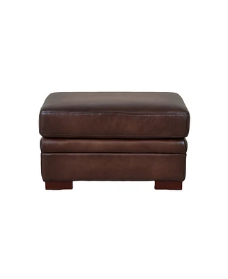 Brookfield 30" Top Grain Leather Ottoman