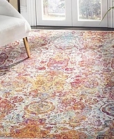 Safavieh Crystal CRS505 Light Blue and Orange 4' x 6' Area Rug