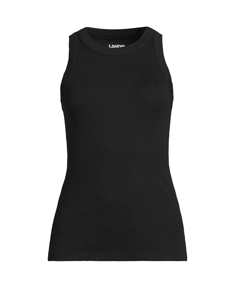 Lands' End Women's Rib Tank Top