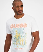 Guess Men's West Coast Short Sleeve Crewneck Graphic T-Shirt