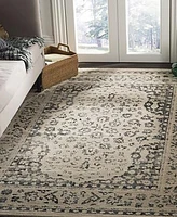 Safavieh Evoke EVK508 Beige and Blue 4' x 6' Area Rug