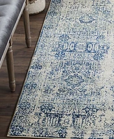 Safavieh Evoke EVK260 Ivory and Blue 2'2" x 9' Runner Area Rug