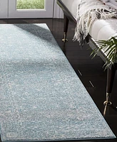 Safavieh Evoke EVK270 Light Blue and Ivory 2'2" x 9' Runner Area Rug