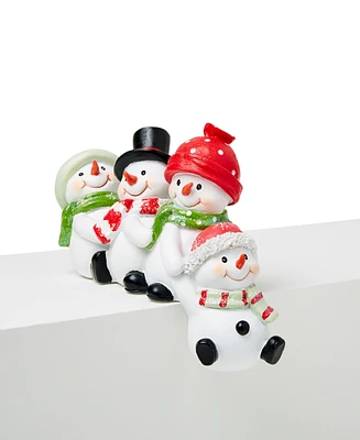 Holiday Lane Christmas Cheer Resin Snowman Shelf Sitter, Created for Macy's