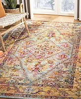 Safavieh Crystal CRS507 Light Blue and Orange 4' x 6' Area Rug