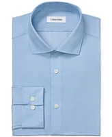 Calvin Klein Men's Steel Plus Slim Fit Modern Pin Cord Dress Shirt