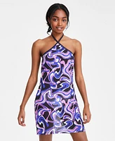 Miken Juniors' High-Neck Sleeveless Swim Cover-Up, Created for Macy's