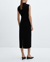 Mango Women's Zipper Neck Dress