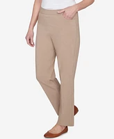 Alfred Dunner Charm School Women's Classic Charmed Average Length Pant