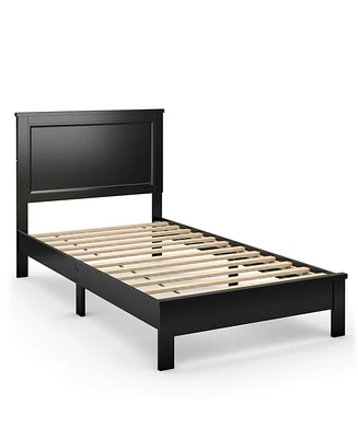 Slickblue Platform Bed Frame with Rubber Wood Leg