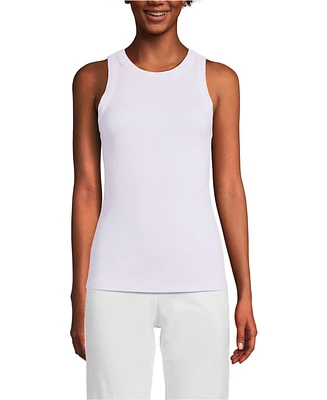 Lands' End Women's Rib Tank Top