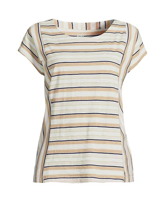 Lands' End Women's Slub Wedge T-Shirt