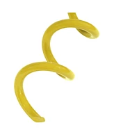 Outdoor Tarp Tent Tie-Out Heavy-Duty Spiral Ground Anchor Stake with Folding Ring - 16" - Yellow