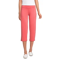 Lands' End Petite Starfish Mid Rise Pull On Crop Pants