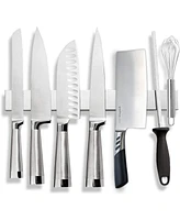 Cheer Collection 16" Stainless Steel Magnetic Knife Holder