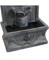 Sunnydaze Decor French-Inspired Reinforced Concrete Outdoor Water Fountain