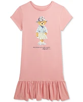 Polo Ralph Lauren Big Girls Bear Cotton Jersey Tee Dress