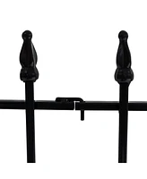 Sunnydaze Decor 5-Piece Roman Walkway Iron Panels Border Fencing - 9 ft