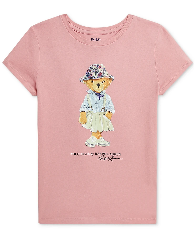 Polo Ralph Lauren Big Girls Bear Cotton Jersey Tee