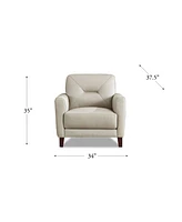 Mavis 34" Top Grain Leather Chair