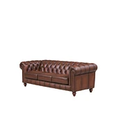 Alton Bay 91" Top Grain Leather Sofa Couch