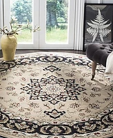 Safavieh Lyndhurst LNH336 Cream and Anthracite 7' x 7' Round Area Rug