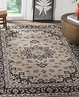 Safavieh Lyndhurst LNH336 Cream and Anthracite 3'3" x 5'3" Area Rug