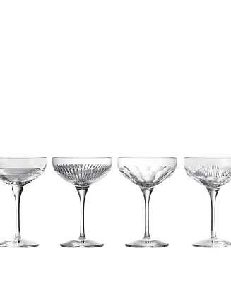 Waterford Mixology Coupe Large 9oz, Mixed Set of 4